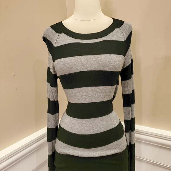 Mossimo Supply Co. Sweaters - Black and Gray striped Sweater S Mossimo